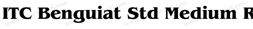 ITC Benguiat Std Medium Regular字体转换